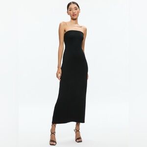Elegant Black Strapless Dress